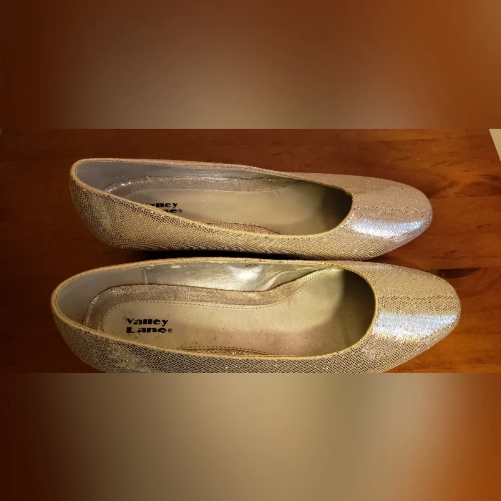 Valley Lane Glittering Silver Heels